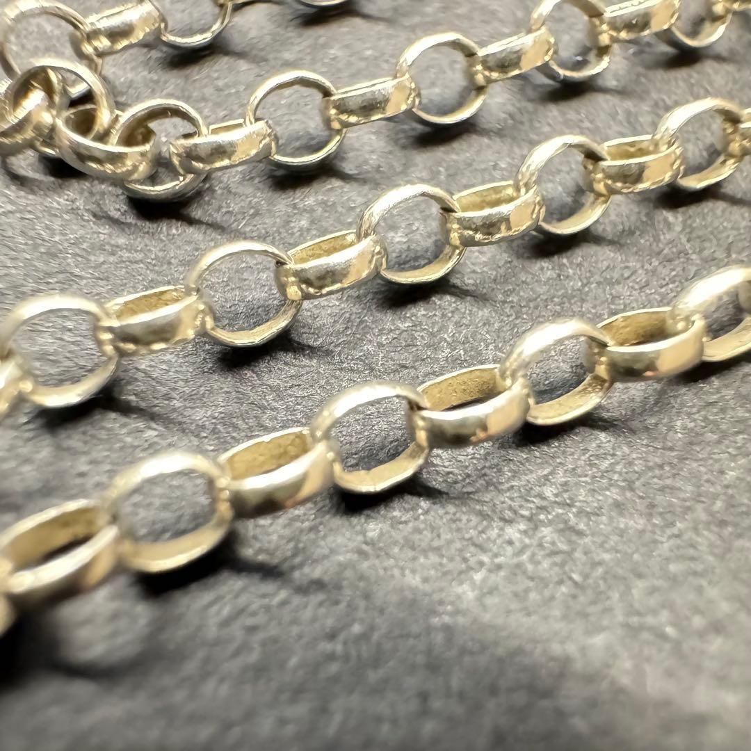 【56㎝ silver925】ロールチェーンネックレス