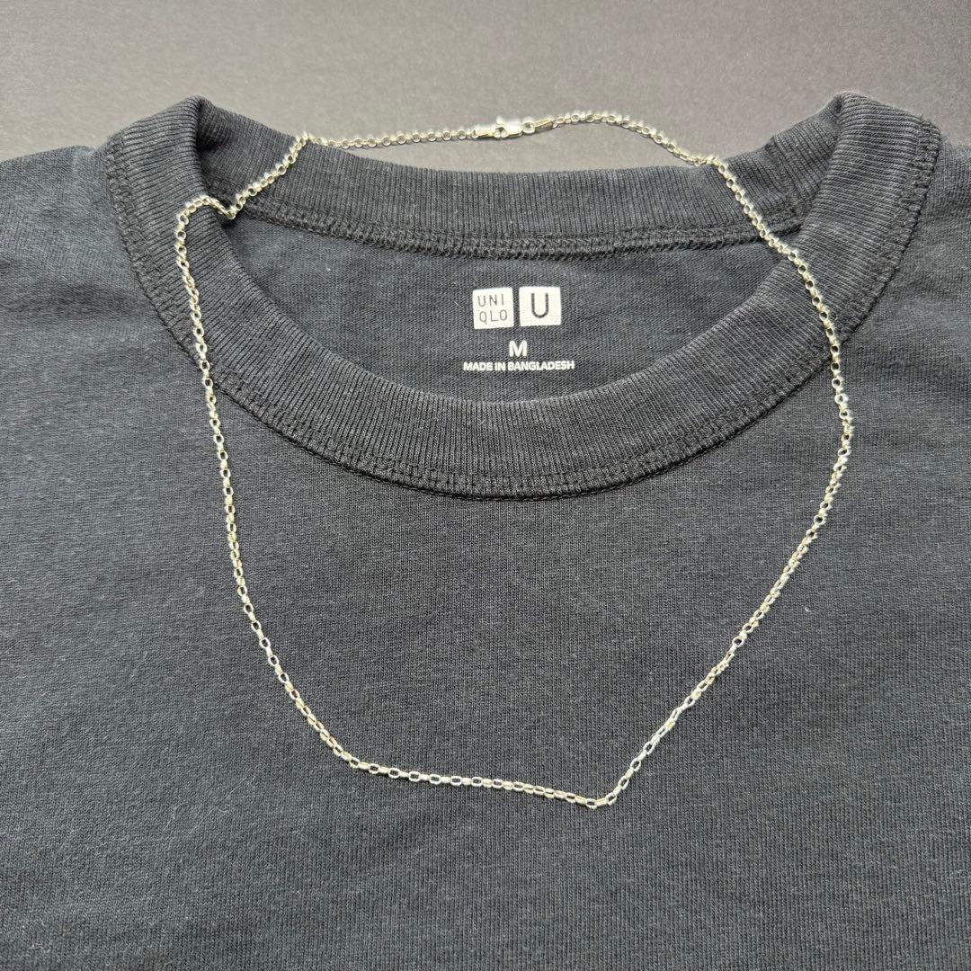 【56㎝ silver925】ロールチェーンネックレス