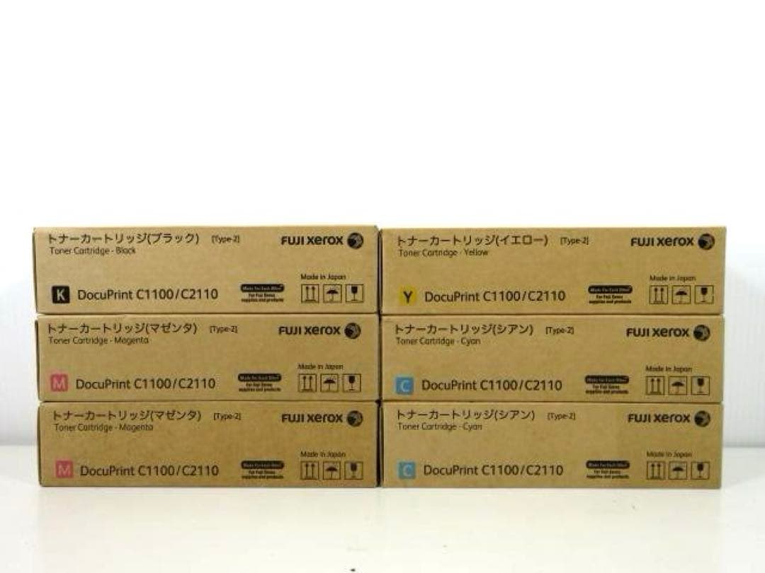 FUJI Xerox DocuPrint トナーカートリッジ 6本セット