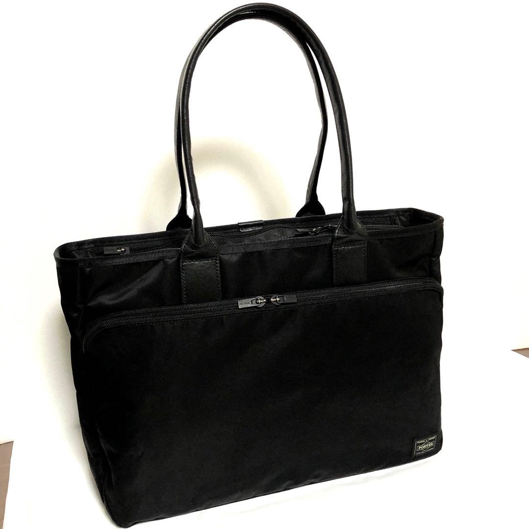 現行タグ✨未使用級 ポータ タイム トートバッグ A4可 大容量 黒 吉田カバン