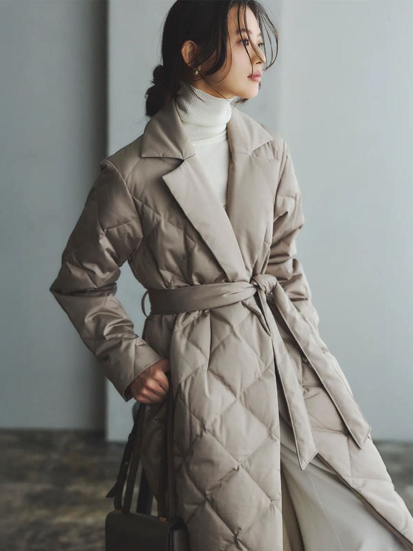 【2025aw完売品】TAION anuans コラボ　チェスターロングダウン