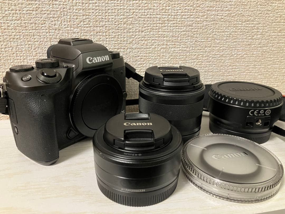 Canon EOS M5セット（レンズ2本/付属品/マウントアダプター）