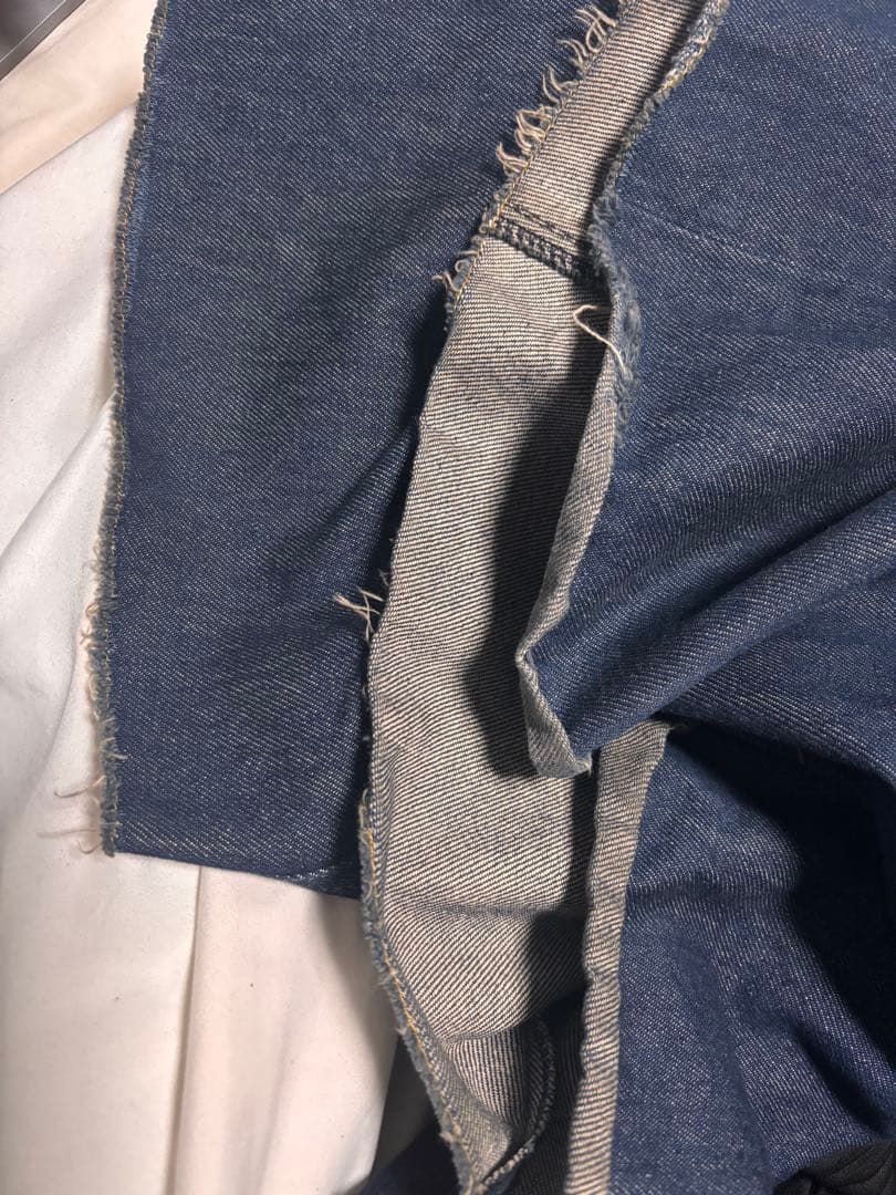 MM6 Maison Margiela 17SS カットオフ ワイドデニムパンツ