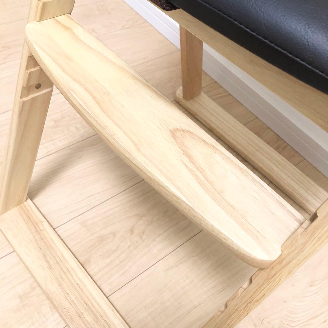 KATOJI 22408 ハイチェア　テーブル　座面革張りクッション　折り畳み式