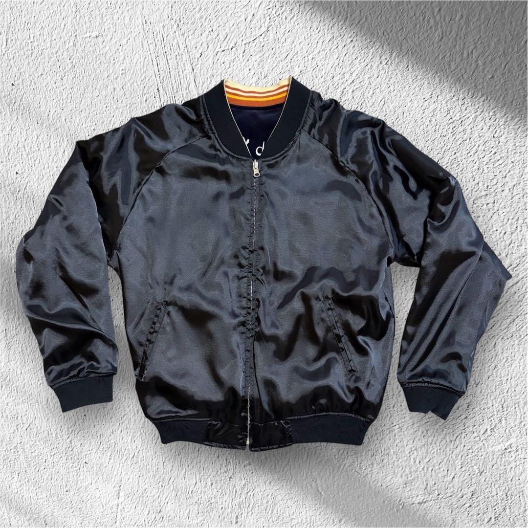 【別珍スカジャン】　PEAK'D YELLOW ピークドイエロー　42【L】