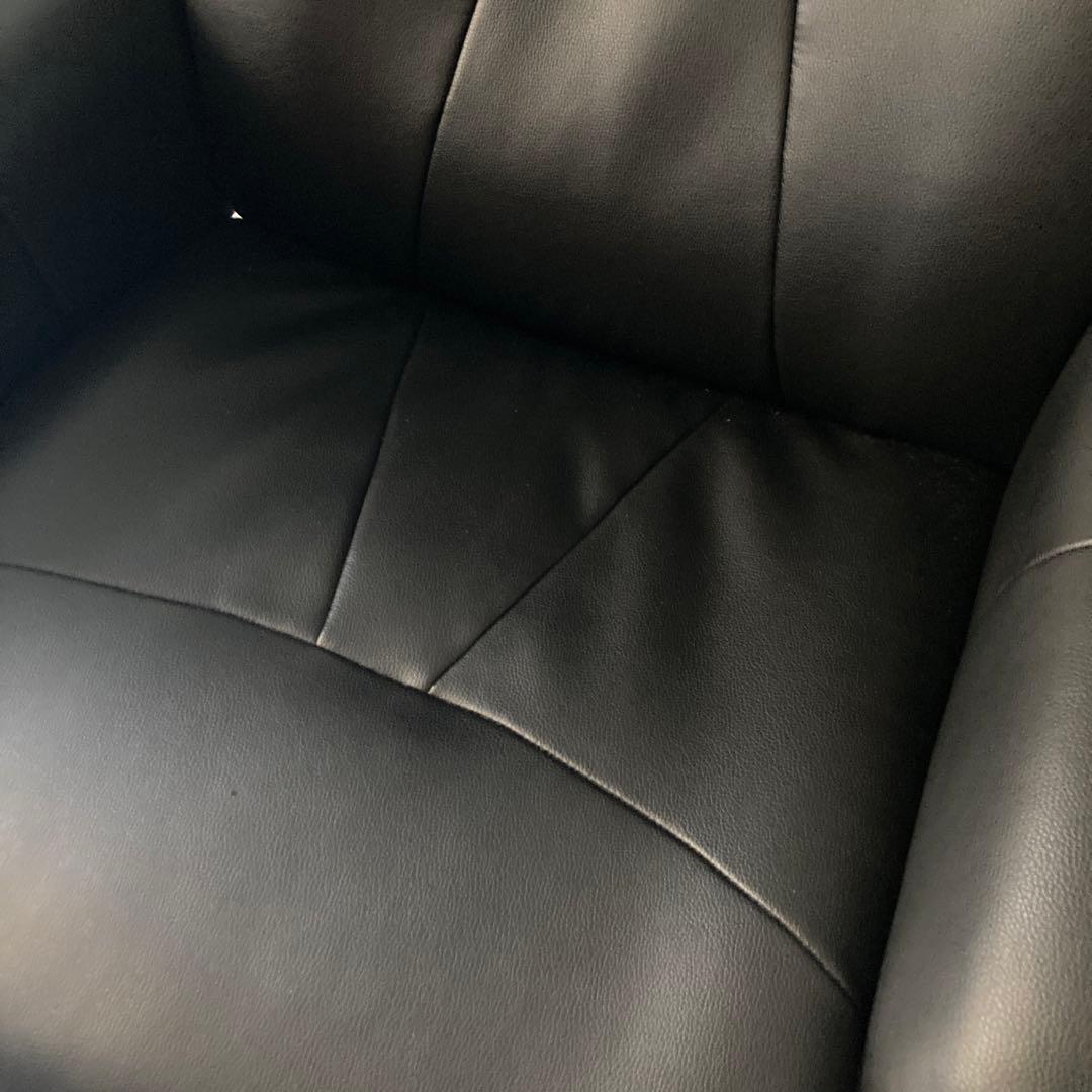 リクライニングチェア 黒 合成皮革