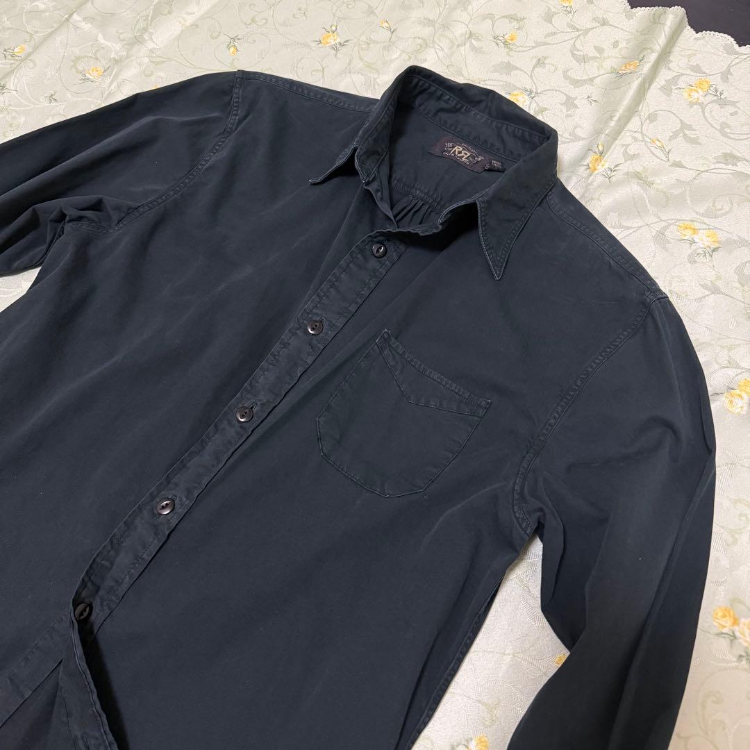 RRL 正規品 ダブルアールエル ブラック 黒 長袖シャツ S