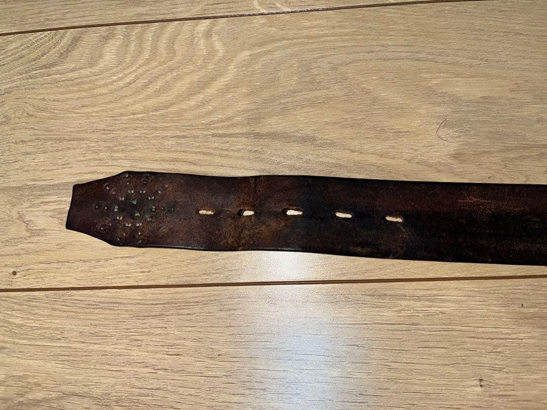 HTC エンドオンリー　スターバースト　ターコイズ　レザーベルト　30inch