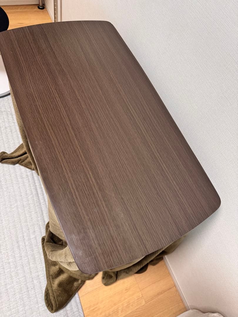 山善　こたつデスク1人用　パーソナルコタツGDX-F75(DB)-F