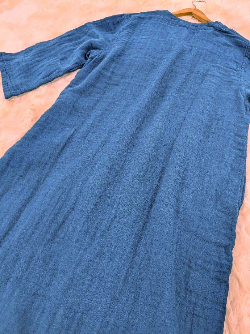 新品未使用　大人気ウチノのガーゼパジャマ　ワンピース レディース　M