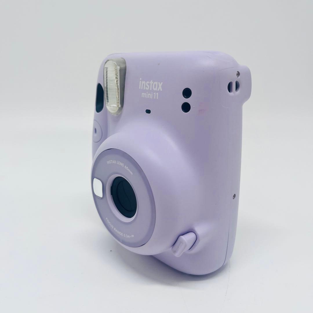 instax mini 11 チェキ　パープル　カメラ