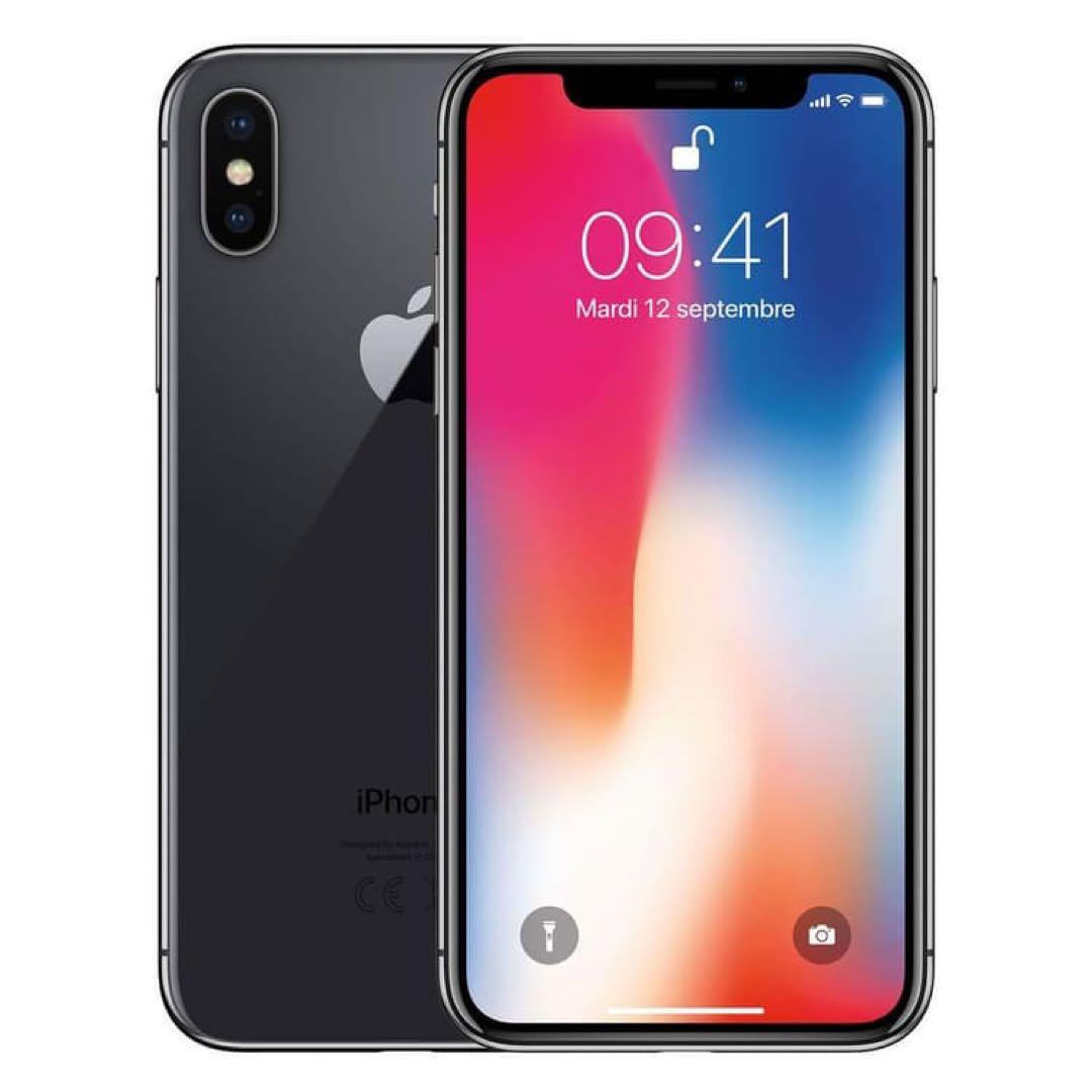 【名品】iPhone X 64GB スペースグレイ SIMフリー 初期化済み