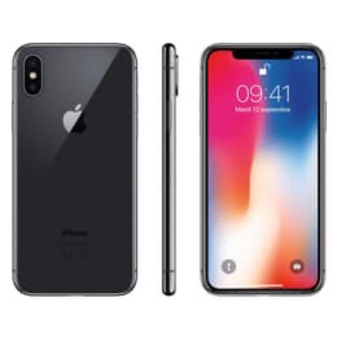 【名品】iPhone X 64GB スペースグレイ SIMフリー 初期化済み