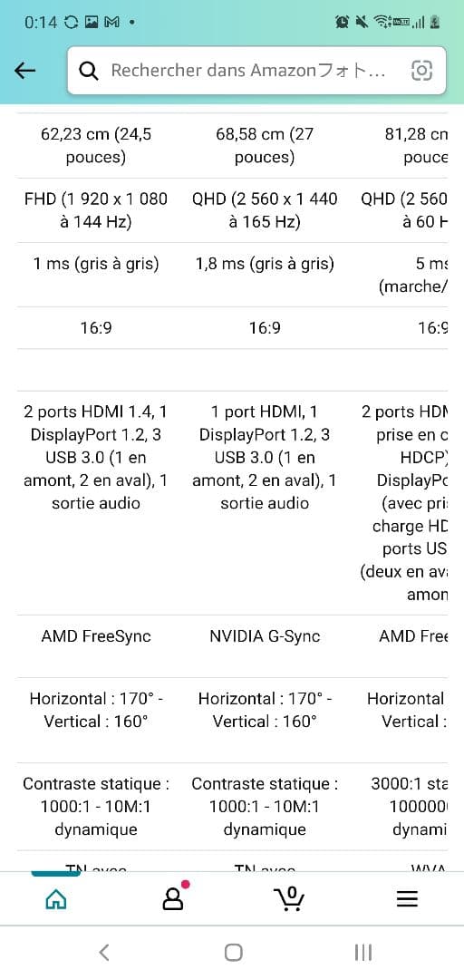 【ジャンク品】omen 27 ecran gaming monitor