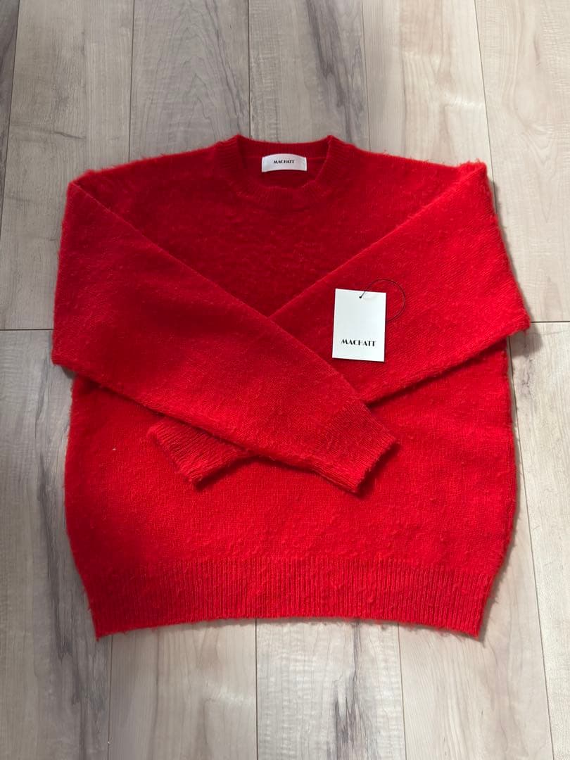 【最終価格】machatt フラッフィーウールニット（レッド）