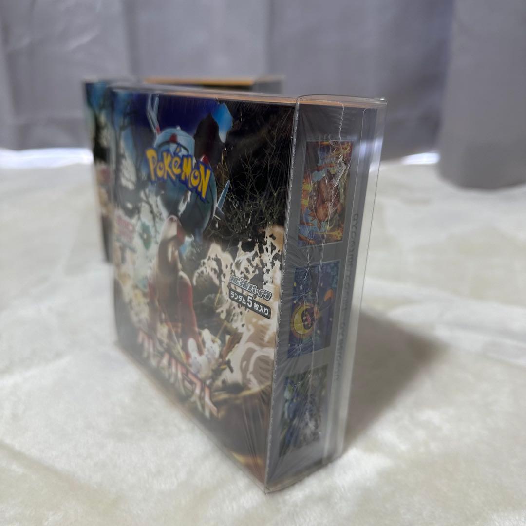 新品未開封 シュリンク付きクレイバースト ポケモンカード2box プラケース