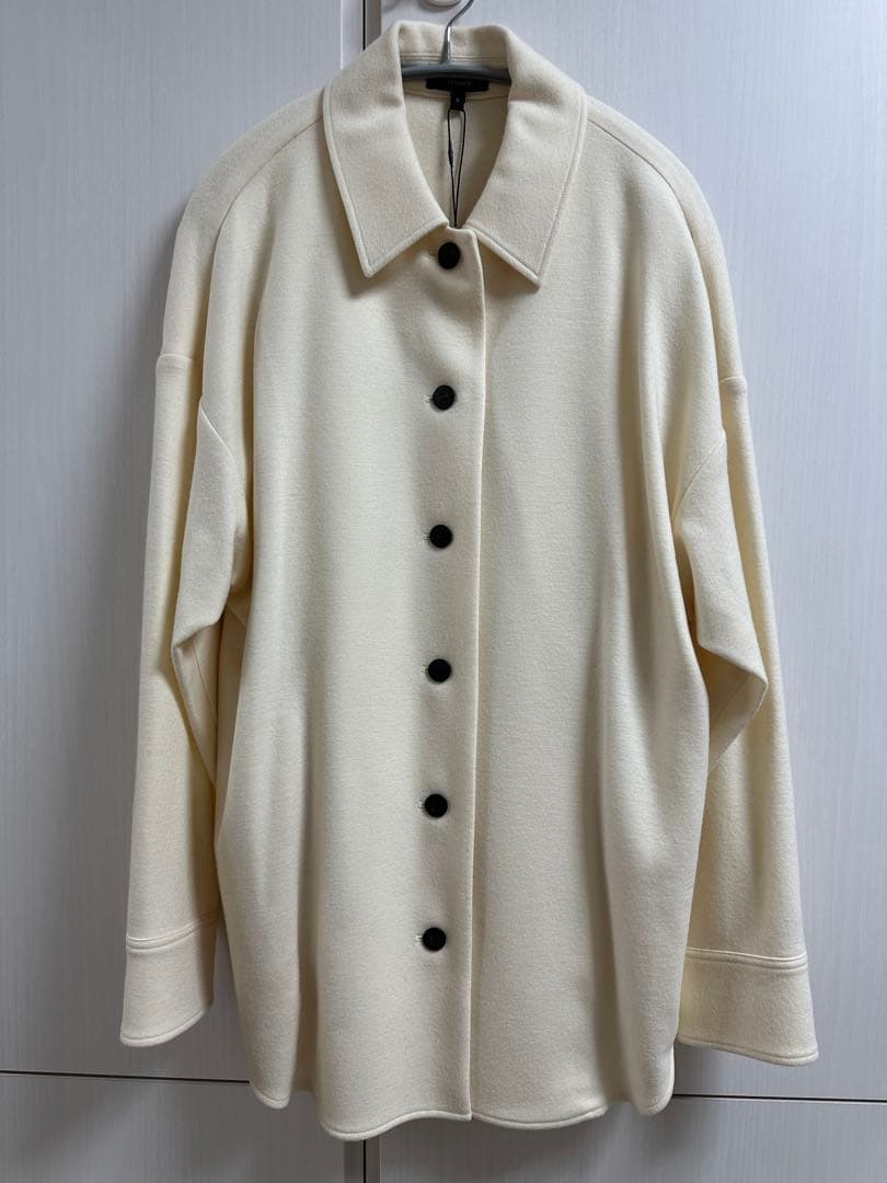 【キアラ】【新品】theory シャツジャケット風ショートコート