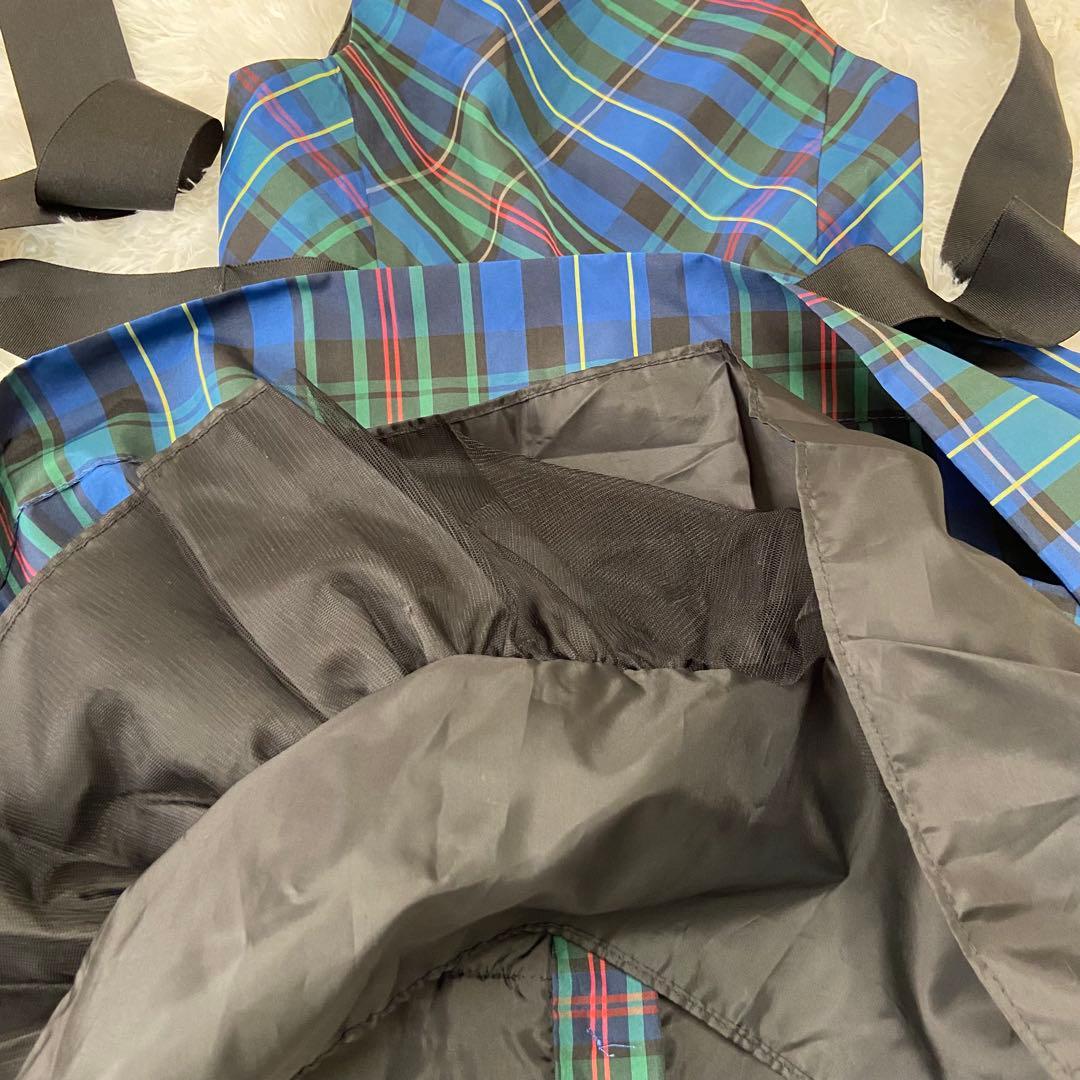 超美品　POLO RALPH 女の子フォマルドレスワンピース　チェック 8才