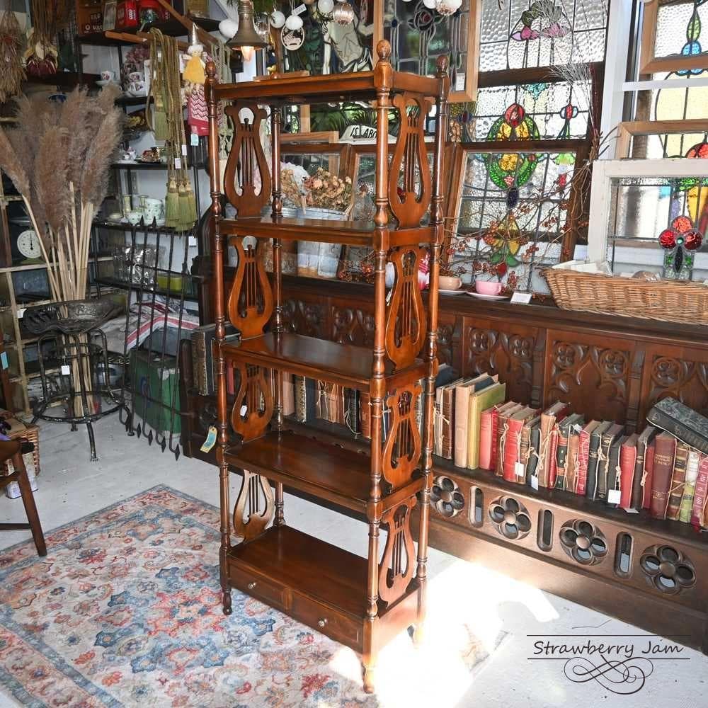 L3710-22 英国アンティーク ブックスタンド ショップ什器 収納 本棚