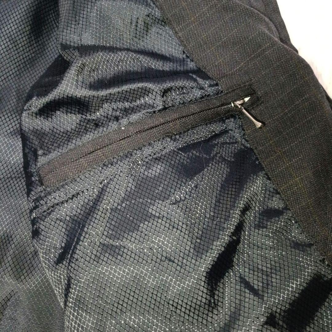 訳有■YVESSAINTLAURENT pour homme チェック柄ブルゾン