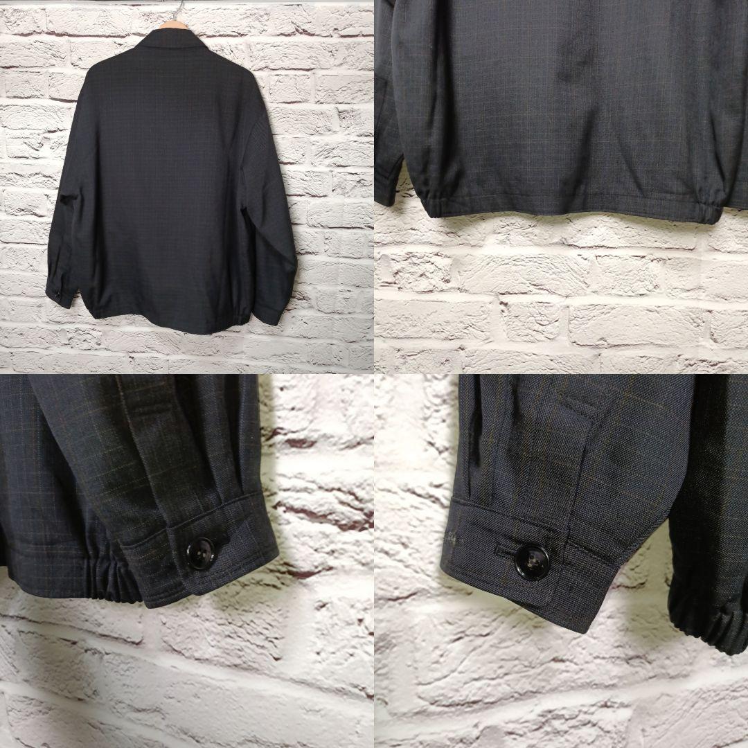 訳有■YVESSAINTLAURENT pour homme チェック柄ブルゾン