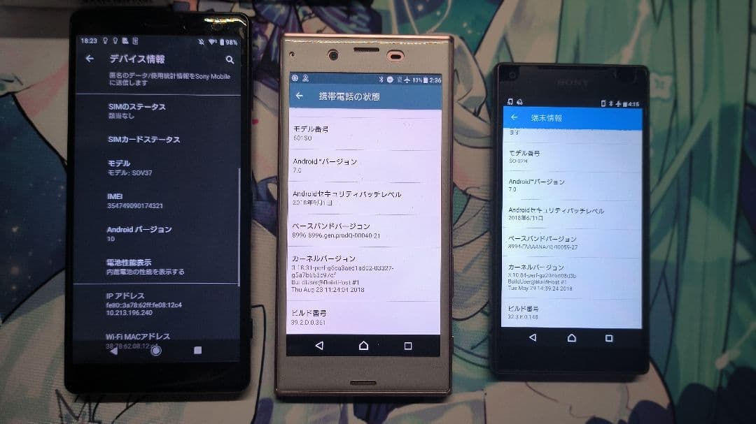Xperia XZ2 、XZ、Z5compactセット