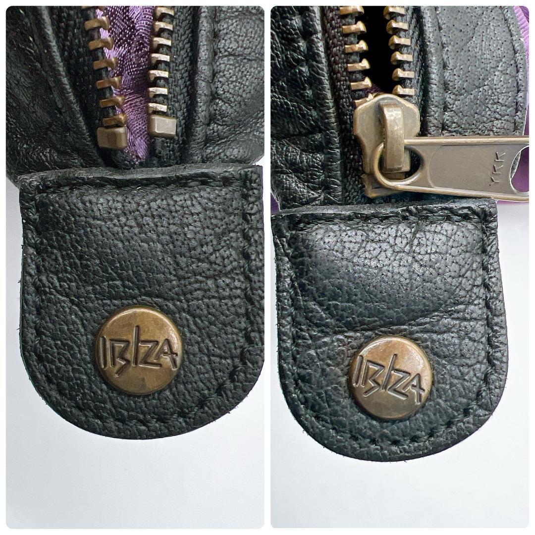 良品 IBIZA イビザ ボストンバッグ ナイロン レザー切り替え f350