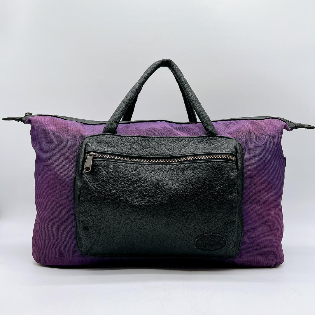 良品 IBIZA イビザ ボストンバッグ ナイロン レザー切り替え f350