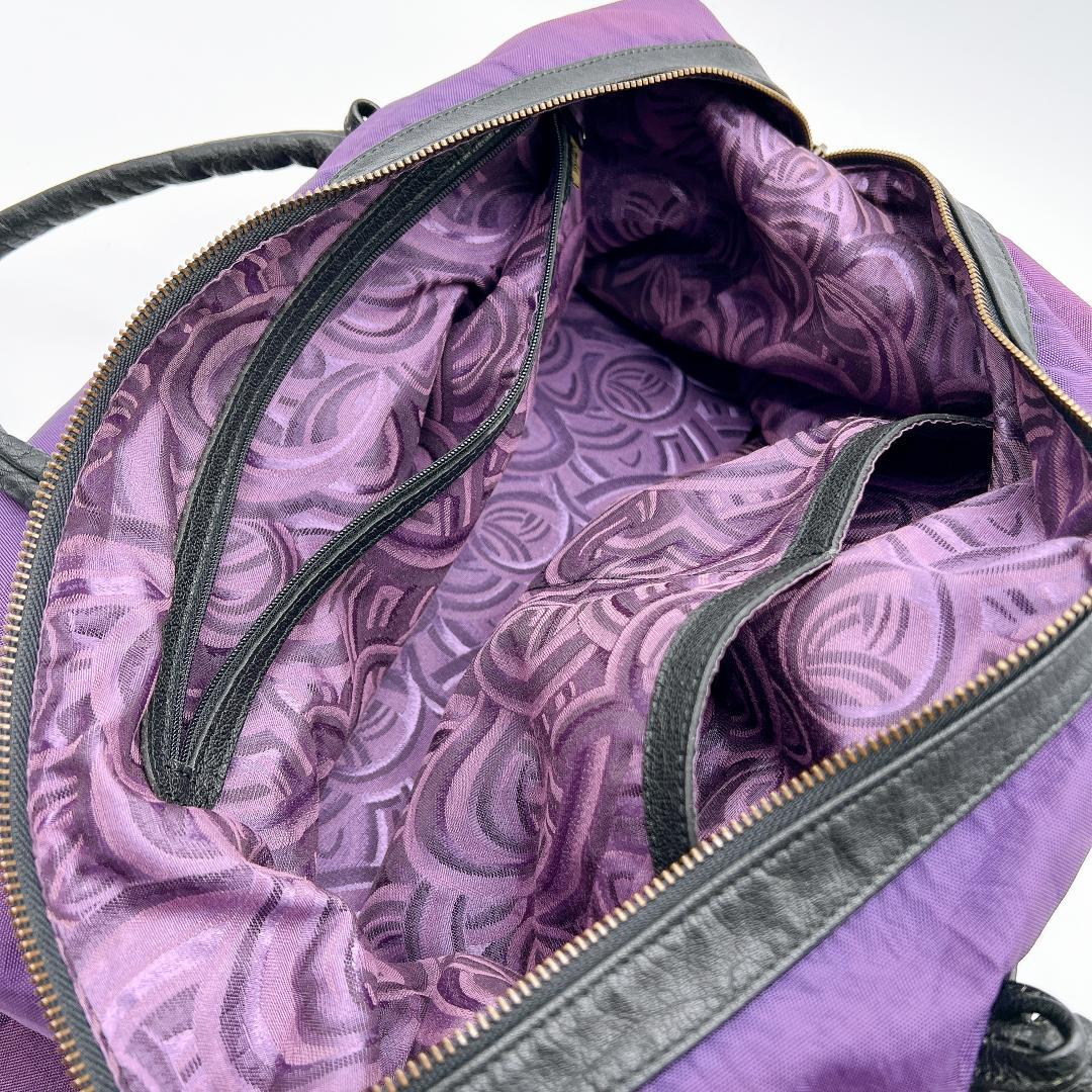 良品 IBIZA イビザ ボストンバッグ ナイロン レザー切り替え f350