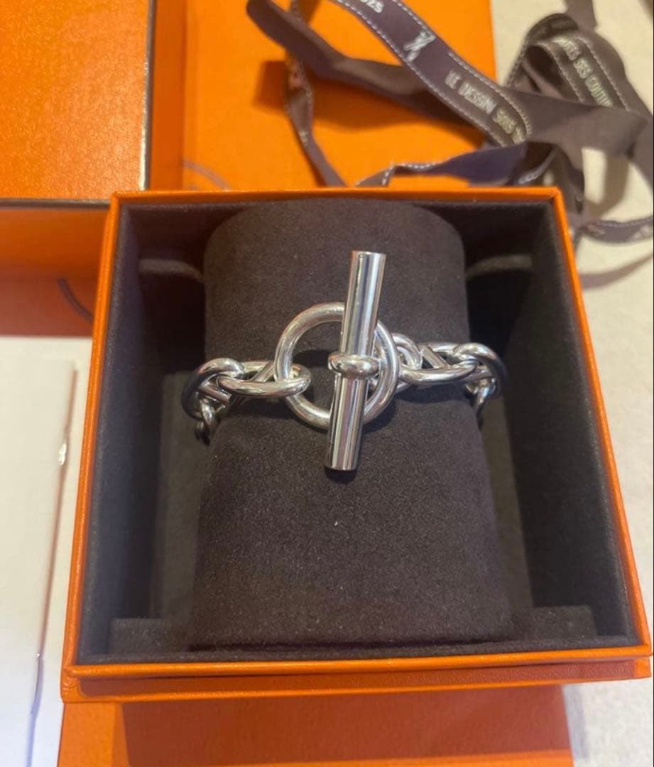 e*y様 HERMES エルメス シェーヌダンクル ブレスレットGM 11コマ