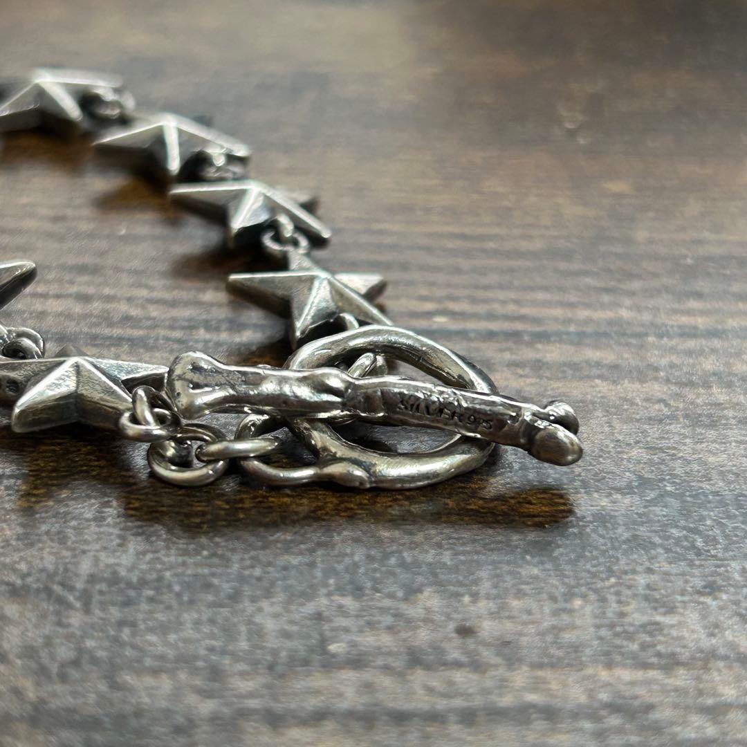 alice black リトルスタースタッズブレスレット 925 y2k