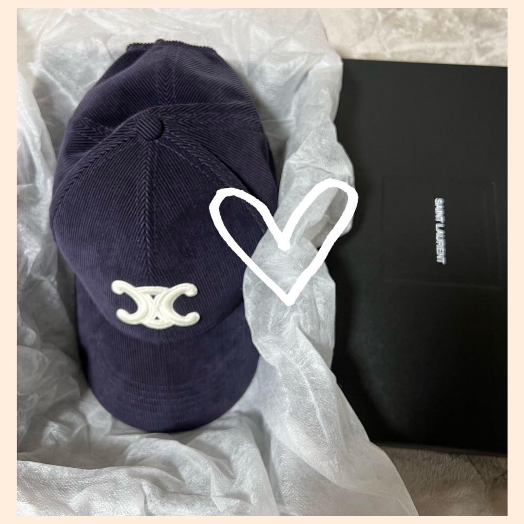 CELINE セリーヌ　トリオンフベースボールキャップコーデュロイ