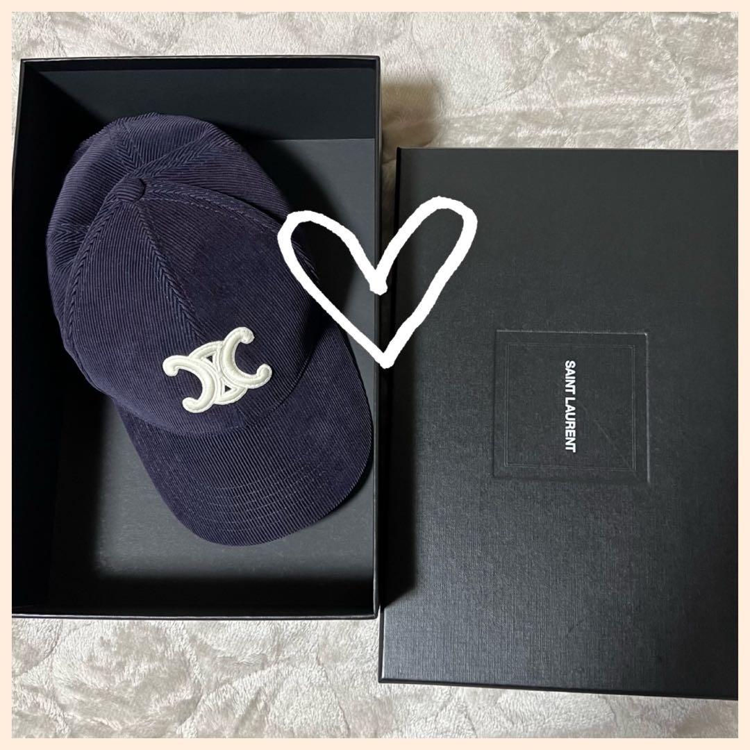CELINE セリーヌ　トリオンフベースボールキャップコーデュロイ