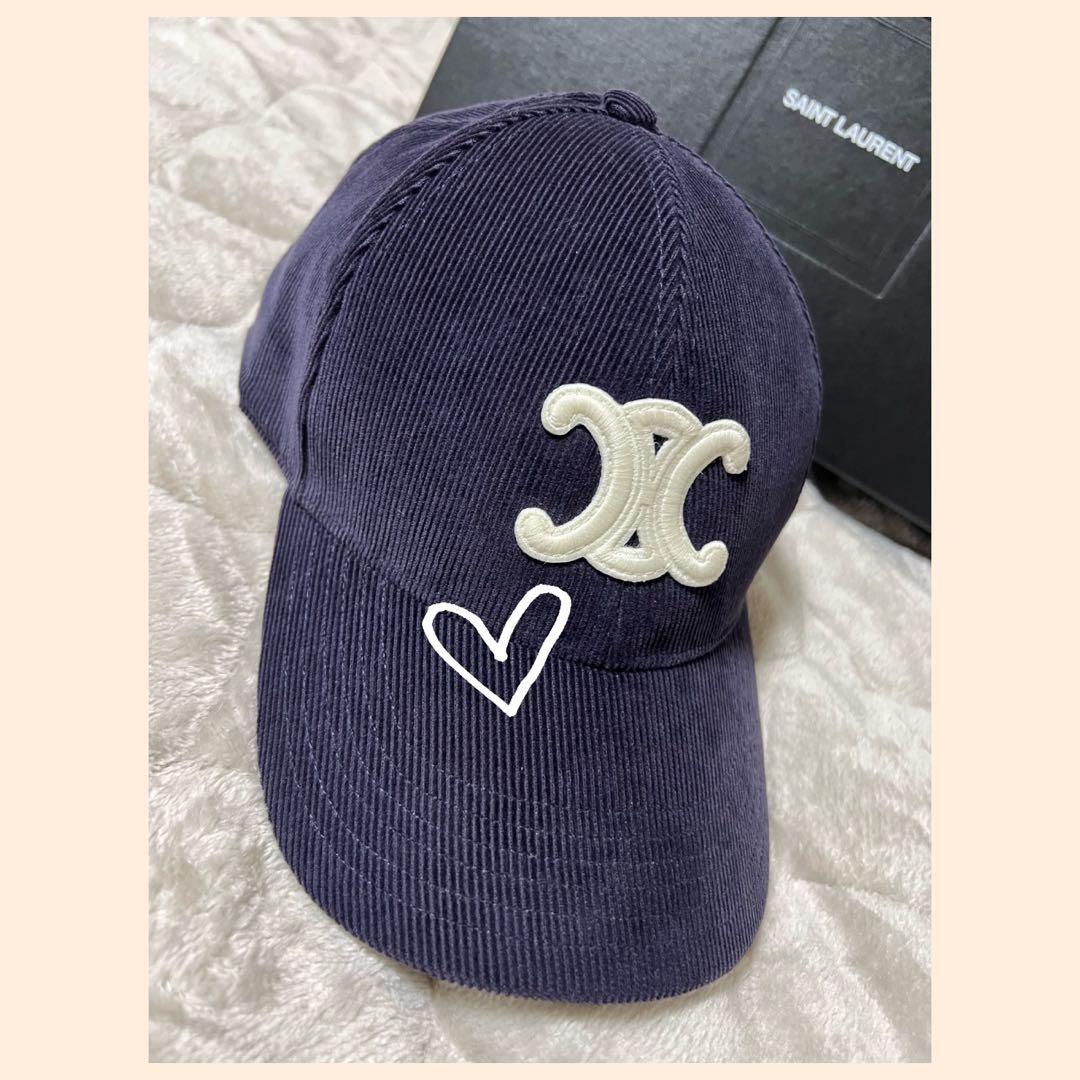 CELINE セリーヌ　トリオンフベースボールキャップコーデュロイ