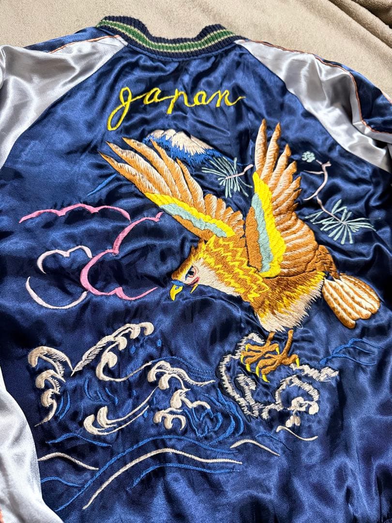 ２面用 テーラー東洋 ワシ スカル 日本限定 スカジャン vintage サテン