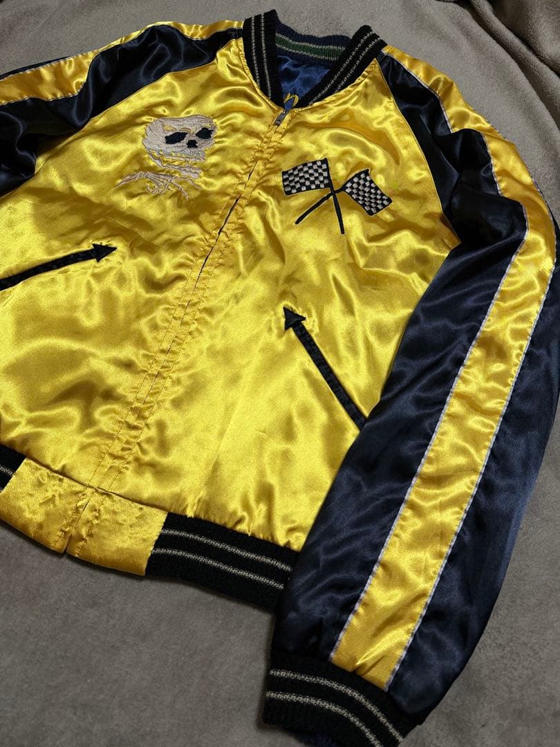 ２面用 テーラー東洋 ワシ スカル 日本限定 スカジャン vintage サテン