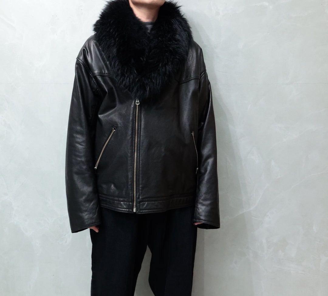 barbell object ライダース　レザージャケット