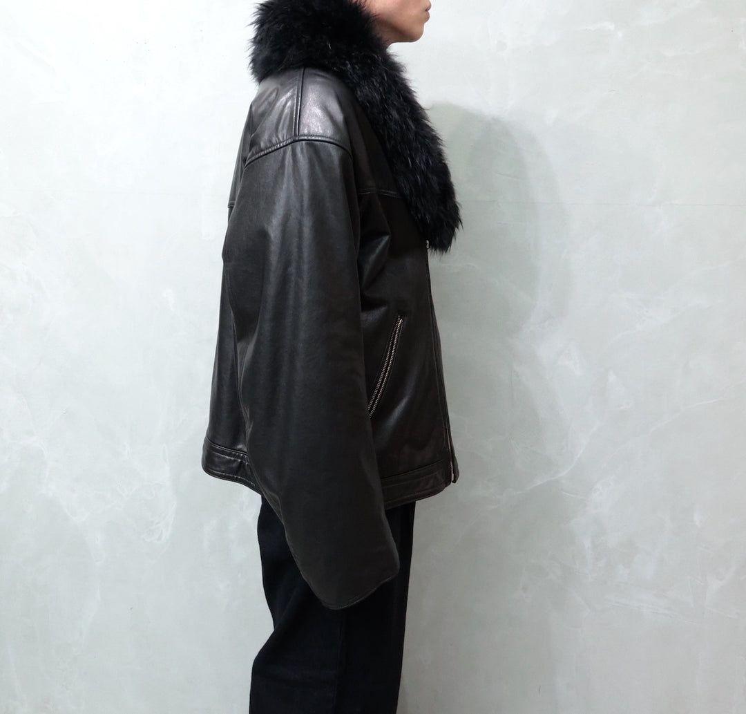 barbell object ライダース　レザージャケット