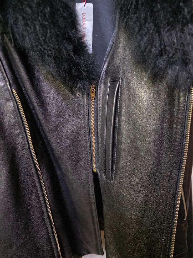 barbell object ライダース　レザージャケット