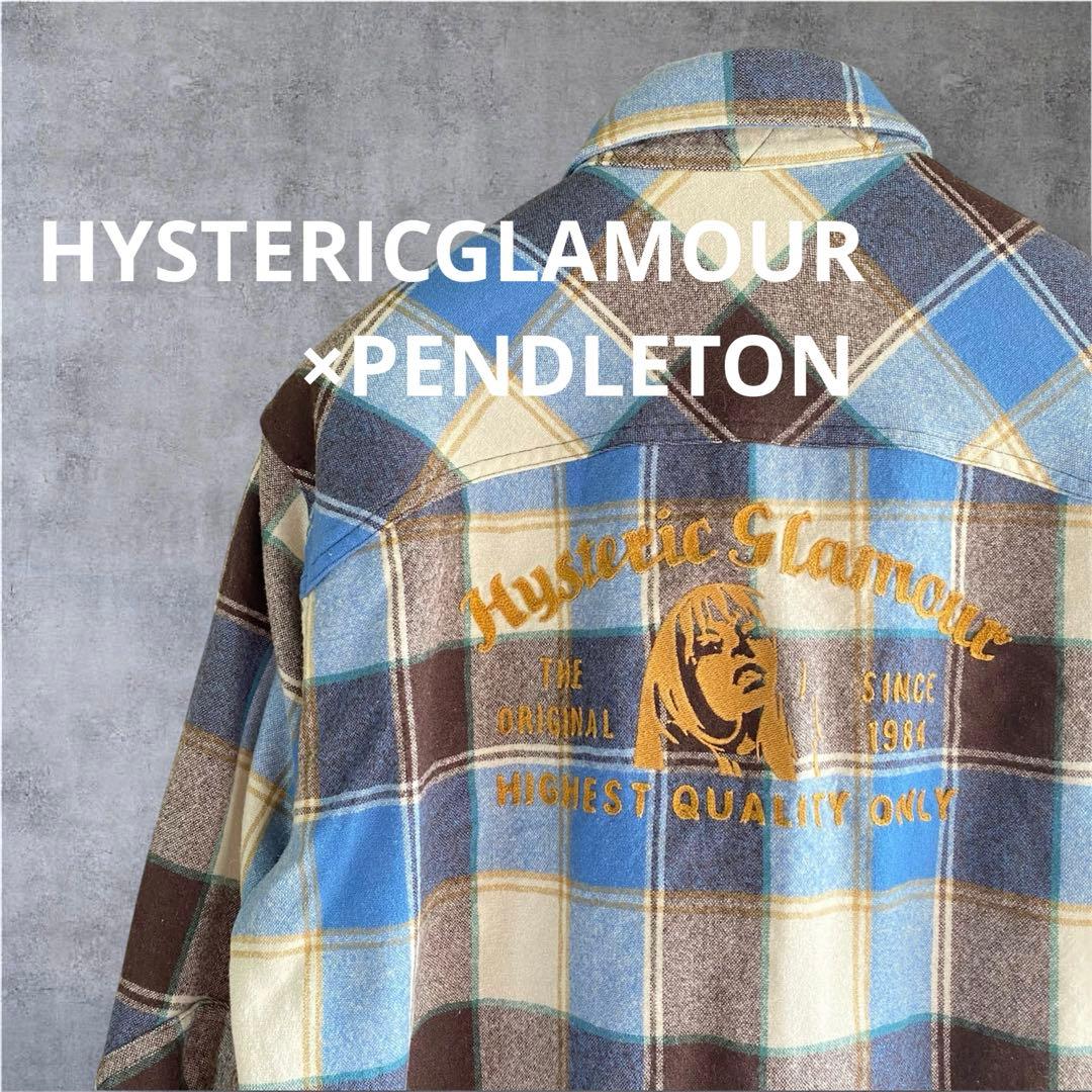 【希少⭐︎美品】ヒステリックグラマー×ペンドルトン　ヒスガール　刺繍　ネルシャツ