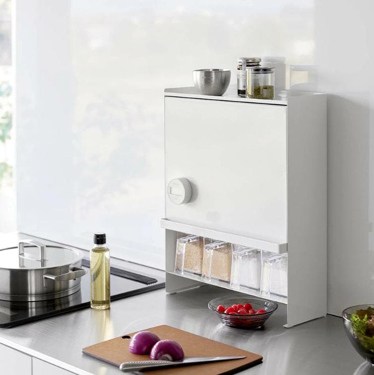 【定価11000円】隠せる調味料ラック タワー tower ホワイト