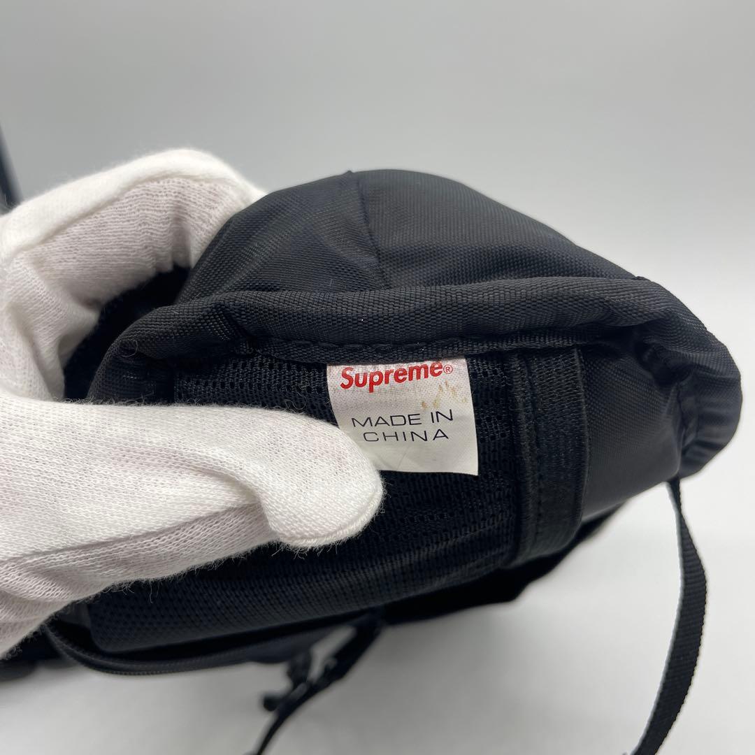 Supreme ウエストバッグ 黒 SS18 コーデュラ ナイロン ロゴ
