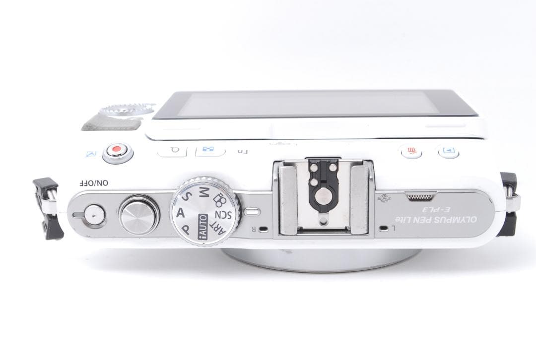 【箱・付属品・フラッシュ付き　美品】OLYMPUS PEN Lite E-PL3