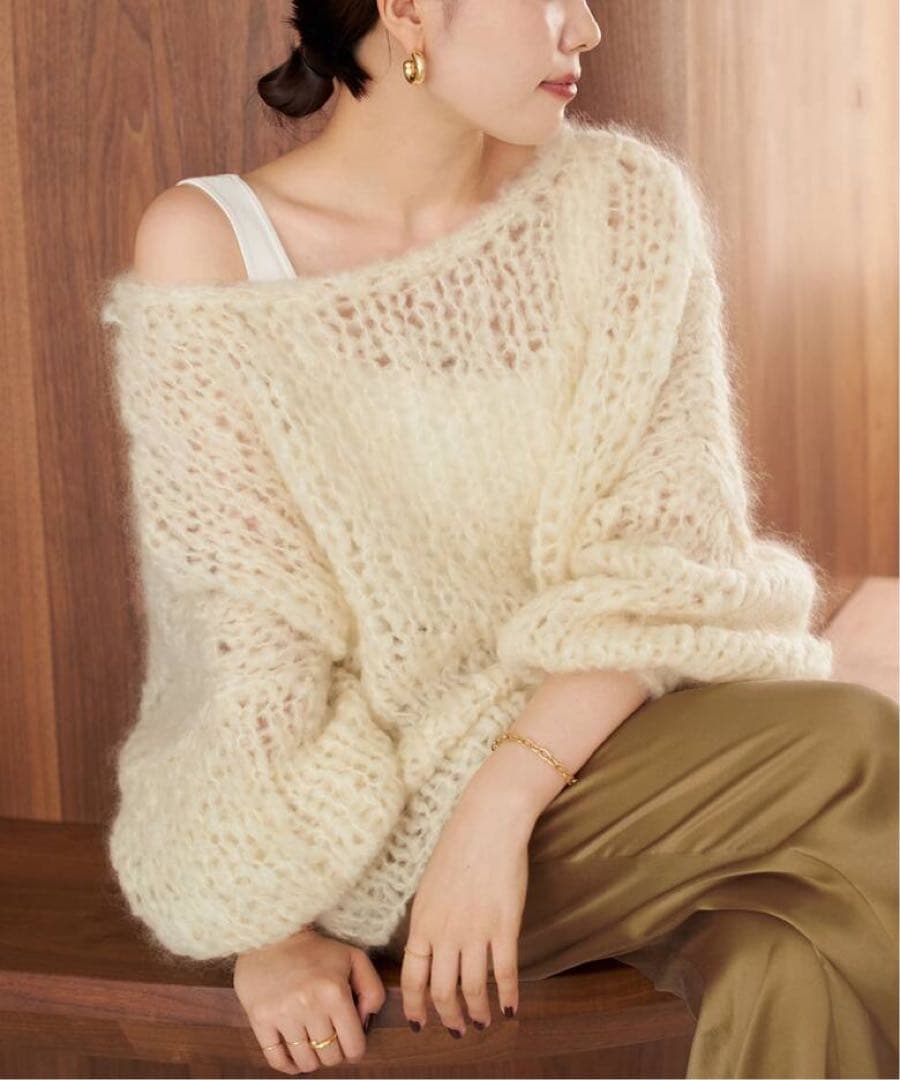 plage HAND KNIT ジャンボタムPO