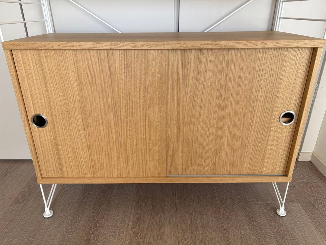 【お値下げしました】【美品】string フリースタンド シェルフ キャビネット