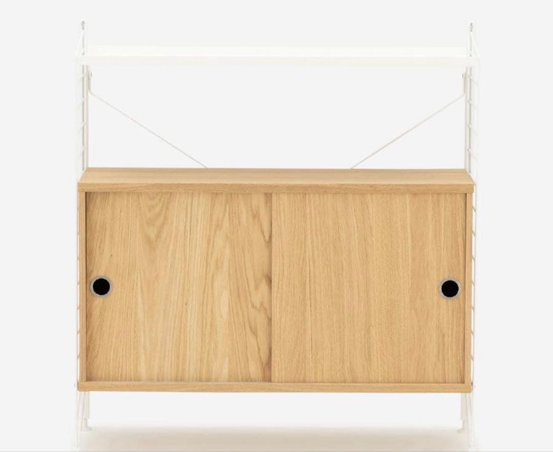 【お値下げしました】【美品】string フリースタンド シェルフ キャビネット