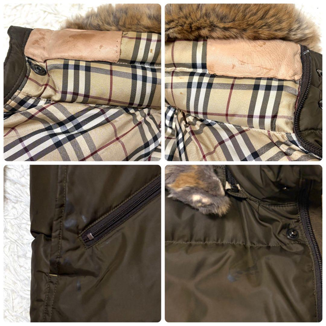 BURBERRY BLACKLABEL バーバリーダウンジャケットカーキＬ