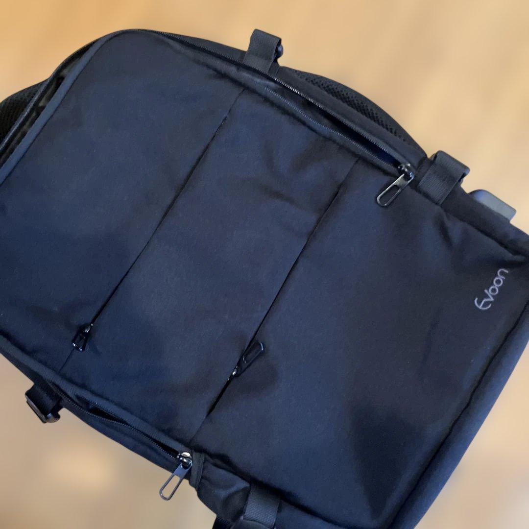 Evoon マルチビジネスリュックTSAロック付き　　　　　16の機能搭載