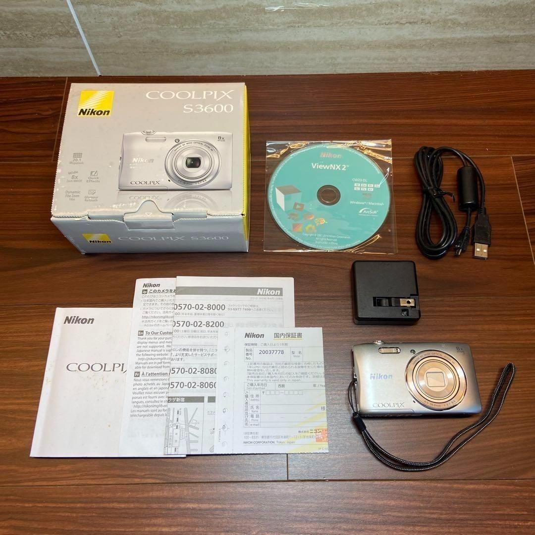 Nikon COOLPIX S3600 デジカメ3769