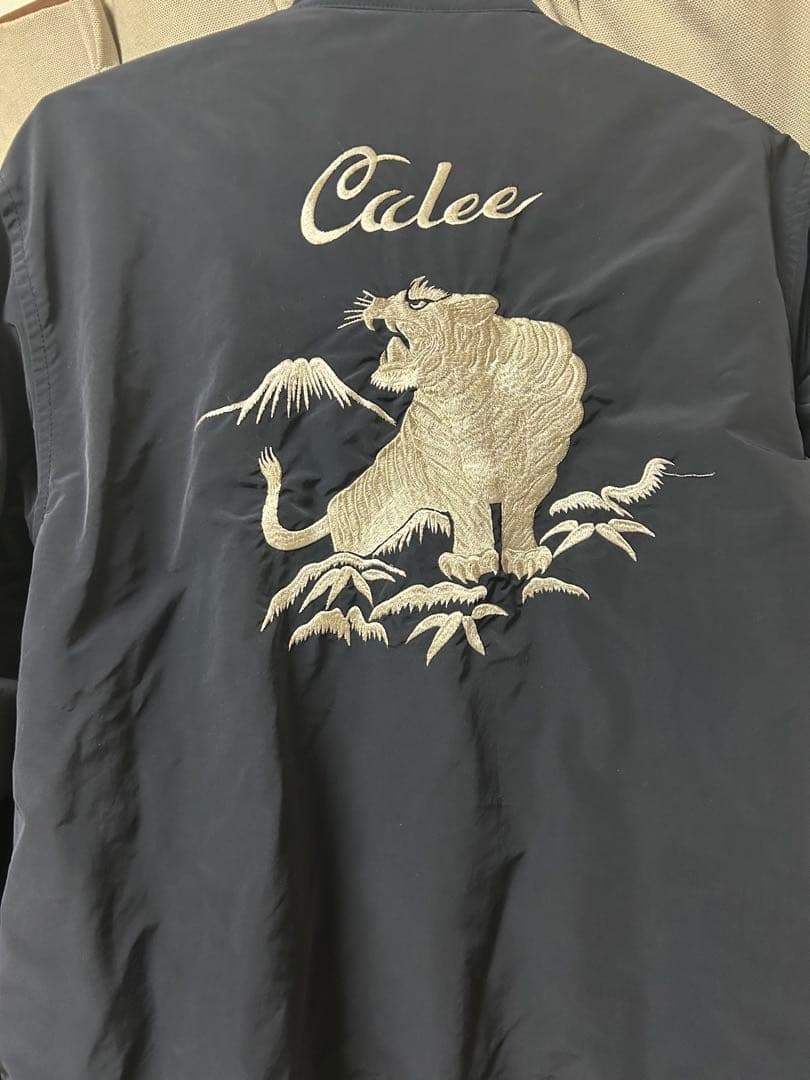 値下げ！Calee スカジャン ブラック 虎刺繍